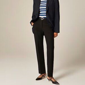 J.Crew Kate Straight-leg Pant Four Season Stretch Black Size: 4
